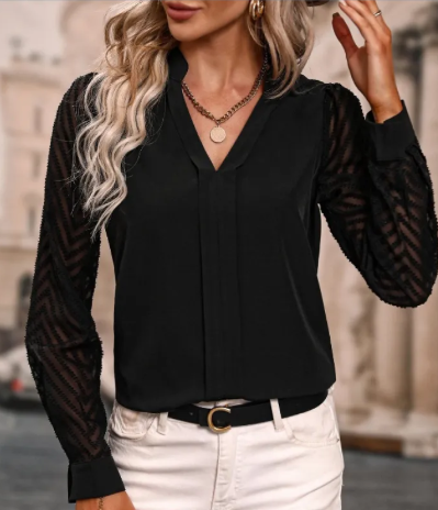 Business Casual Long Sleeve Black